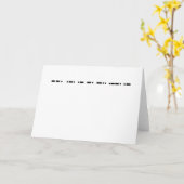 Carte Grand-père dans Morse Code Note ou Greeting Card (Fleur jaune)