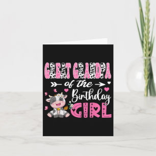 Carte Grand-Père De L'Anniversaire Fille Cute Cow 1st Bi