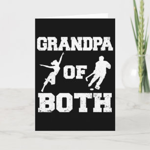 Carte Grand-père de l'humour hockey et danse Grand-papa