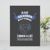Carte Grand-père - Demandez à grand-père n'importe quoi (Debout devant)