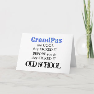 Carte Grand-père est le meilleur cool de la vieille écol