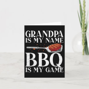 Carte Grand-Père Est Mon Nom Bbq Est Mon Jeu Barbecue Gr