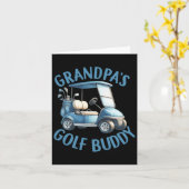 Carte Grand-père Gold Buddy Birthday Boy Golf Theme Matc (Fleur jaune)