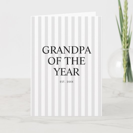 Carte Grand-père moderne de l'année (Devant)