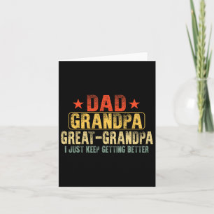 Carte Grand-Père Pour Fête des pères Papa Papa Grand-Pap