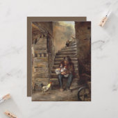 Carte Grand-Père S'Occupe De Son Petit-Fils (Devant/Arrière en situation)