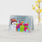 Carte Grand-petit-fils à Noël (Fleur jaune)