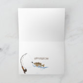 Carte grand poisson dans l'eau pour la Fête des pères (Intérieur)