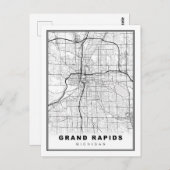 Carte Grand Rapids (Devant / Derrière)