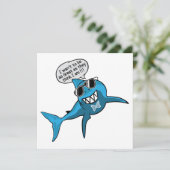 Carte Grand requin blanc cool (Debout devant)