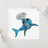 Carte Grand requin blanc cool (Devant/Arrière en situation)