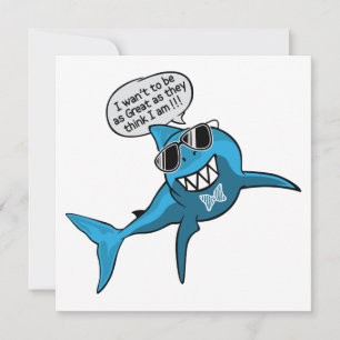 Carte Grand requin blanc Cool