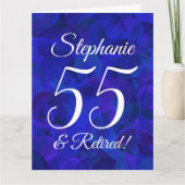 Carte Grand Royal Blue 55 et retraite heureuse (Devant)