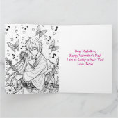 Carte Grand Saint-Valentin Personnalisé Anime (Intérieur)