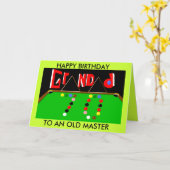 Carte Grand Snooker 70e anniversaire (Fleur jaune)