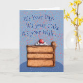 Carte Grand souhait (Fleur jaune)