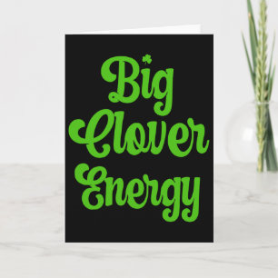 Carte Grand T-Shirt Énergie Trèfle Femmes St Patricks Da