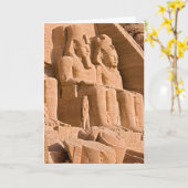 Carte Grand Temple d'Abu Simbel - Ramsès II - Égypte (Fleur jaune)