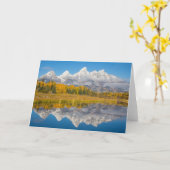 Carte Grand Teton Mountains Wyoming (Fleur jaune)