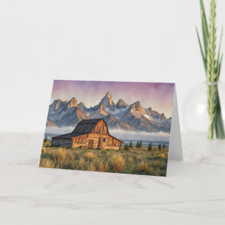 Carte Grand Teton National Park Watercolor Stationery