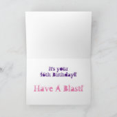 Carte Granddaughter, 16th birthday, white, pink, purple. (Intérieur)