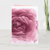 Carte GRANDDAUGHTER Anniversaire - Rose rose rose rose e (Dos)