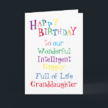 Carte granddaughter birthday card.girls.daughters.female<br><div class="desc">de mon coeur</div>