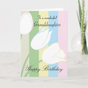 Carte Granddaughter / Birthday - General - Pastel Floral