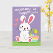 Carte Granddaughter First Easter Art Card (Fleur jaune)