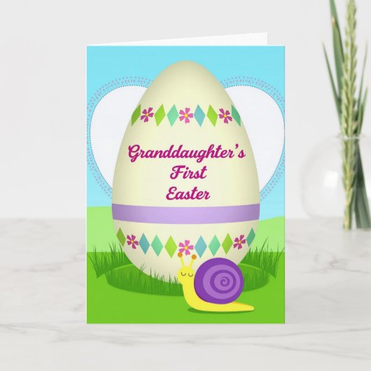 Carte Granddaughter First Easter Day Card (Devant)
