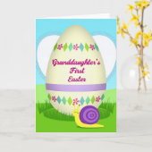 Carte Granddaughter First Easter Day Card (Fleur jaune)