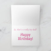 Carte Granddaughter's 17th birthday, black, white, pink. (Intérieur)