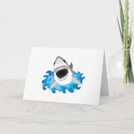 Carte Grande attaque de requin blanc (Devant)