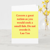 Carte grande citation Lao Tzu (Fleur jaune)