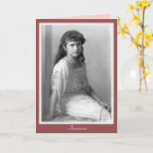 Carte Grande -Duchesse Anastasia Nikolaevna de la Russie (Fleur jaune)