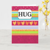 CARTE GRANDE ÉTREINTE (Fleur jaune)