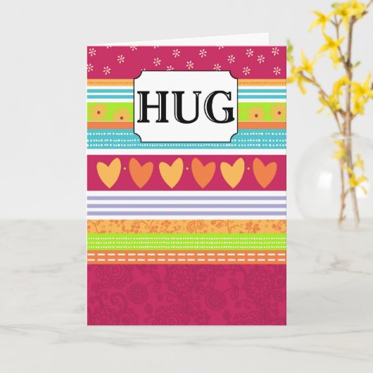 CARTE GRANDE ÉTREINTE (Fleur jaune)