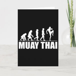 Carte Grande évolution du cadeau Muay Thai Kickboxing ma