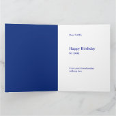 Carte Grande fille Joyeux anniversaire GRAND bleu (Intérieur)