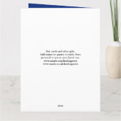 Carte Grande fille Joyeux anniversaire GRAND bleu (Dos)