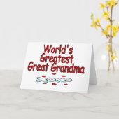 Carte Grande grand-mère du monde (Fleur jaune)