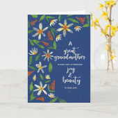 Carte Grande grand-mère Religieux Anniversaire Maisies (Fleur jaune)