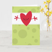 Carte Grande grande étreinte (Fleur jaune)