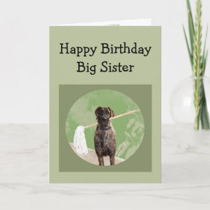 Carte Grande humour de chien Danse pour Anniversaire Big