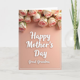 Carte Grande Mère Rose Rougissante