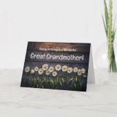 Carte Grande ou grand-mère ou grand-mère Fleurs d'annive (Devant)