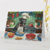 Carte Grande pâtisserie de vacances Dane : Noël festif (Fleur jaune)