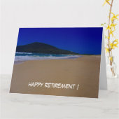 Carte grande plage (Fleur jaune)