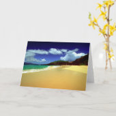 Carte Grande plage, Makena (Fleur jaune)