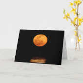 Carte Grande Pleine lune | South Padre Island, Texas (Fleur jaune)